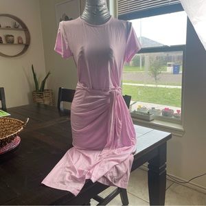 A new day dress, pink, size S, 91% lyocell, 9% spandex.